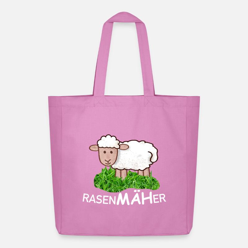 RasenMäher Schaf im Gras - Midweight recycelter Stoffbeutel von Stanley/Stella - Pink