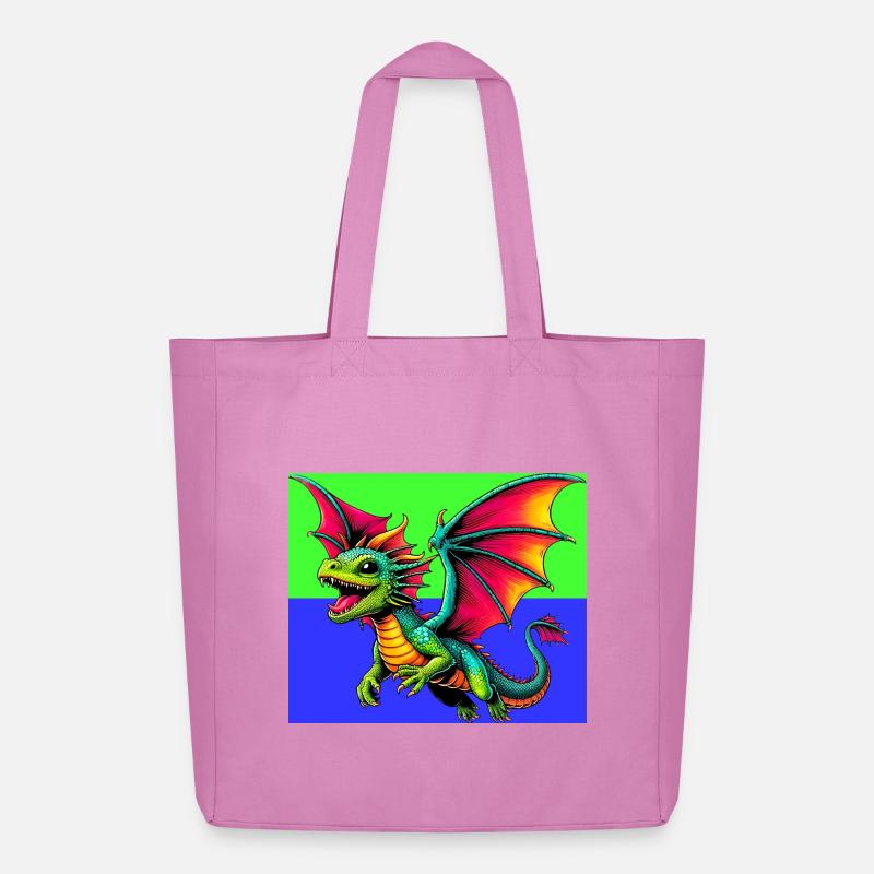 Drache - Midweight recycelter Stoffbeutel von Stanley/Stella - Pink