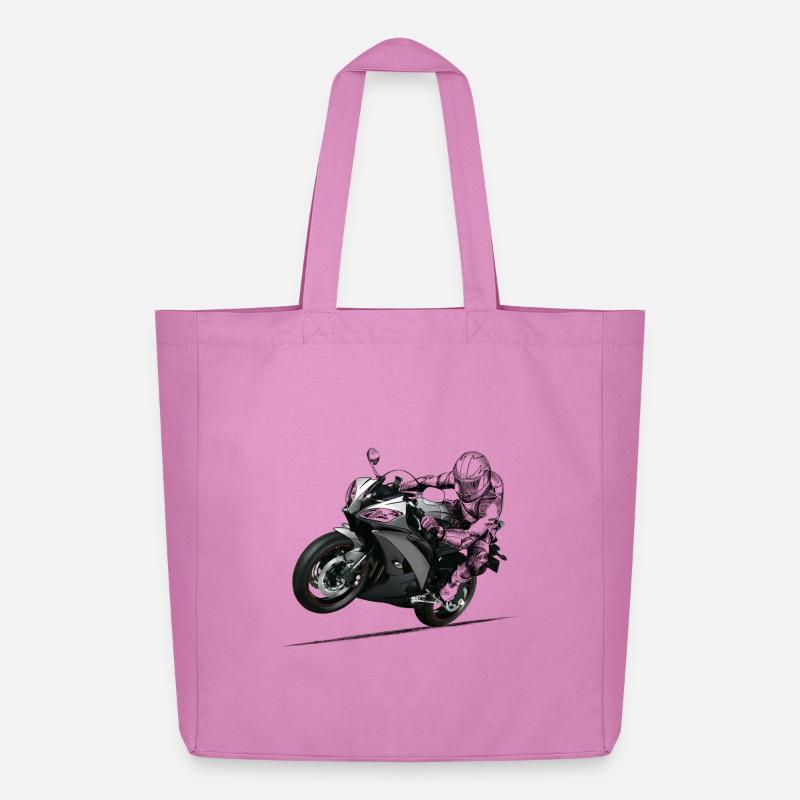 Motorrad - Midweight recycelter Stoffbeutel von Stanley/Stella - Pink