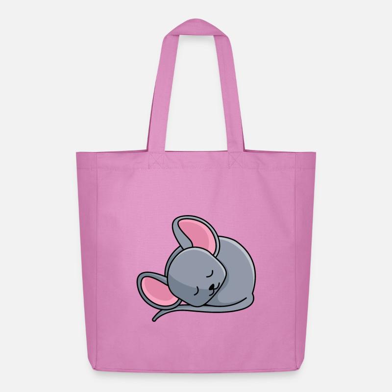 Schlafendes Mäuschen - Midweight recycelter Stoffbeutel von Stanley/Stella - Pink