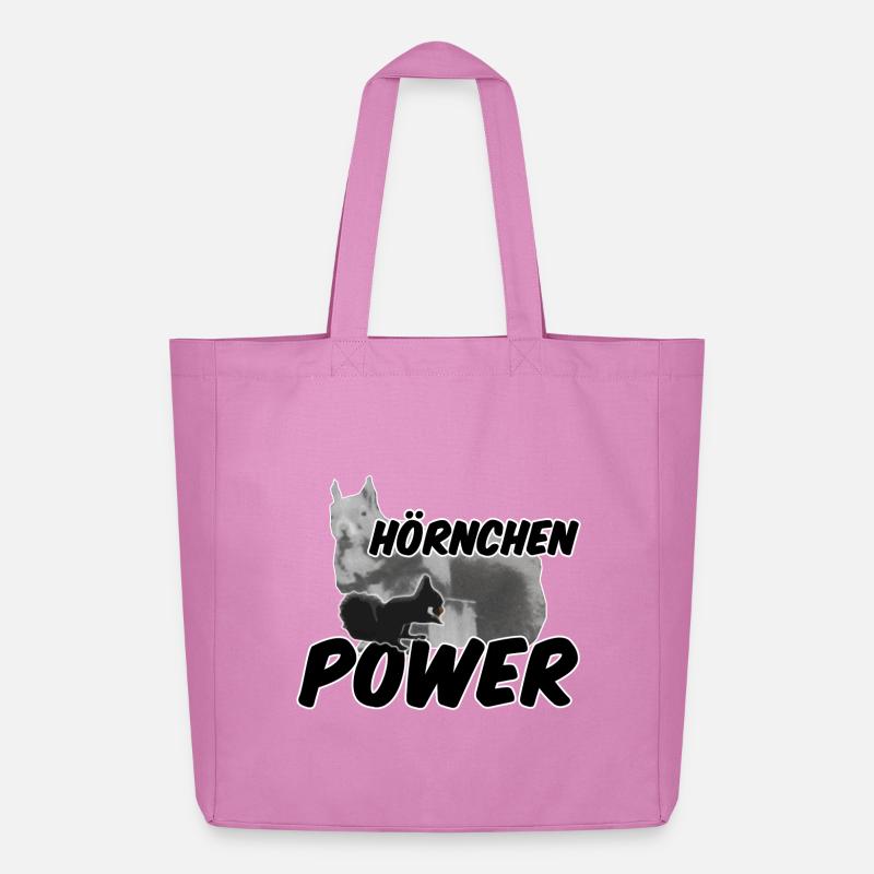 Hörnchenpower Eichhörnchen Tiere Spruch - Midweight recycelter Stoffbeutel von Stanley/Stella - Pink
