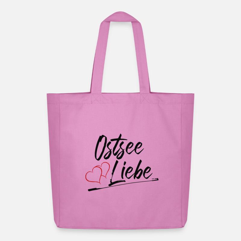 Ostsee Liebe - Midweight recycelter Stoffbeutel von Stanley/Stella - Pink