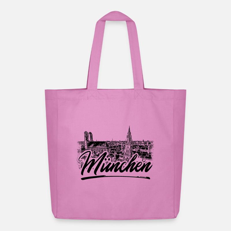 München Design - Midweight recycelter Stoffbeutel von Stanley/Stella - Pink