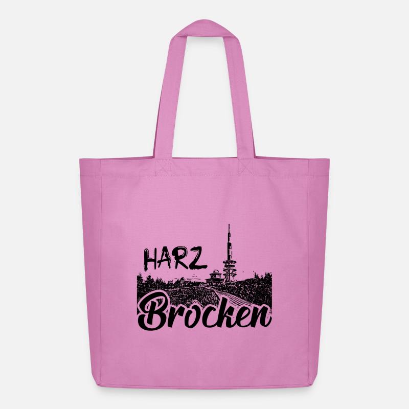 Harz - Brocken - Midweight recycelter Stoffbeutel von Stanley/Stella - Pink