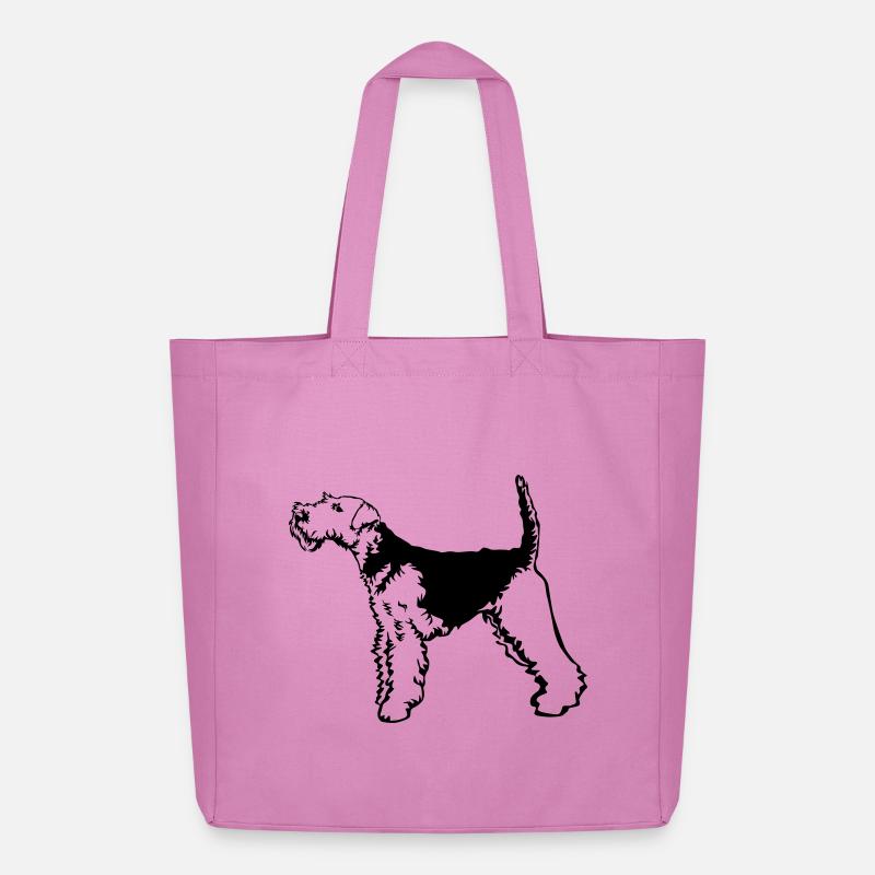 Welsh Terrier - Midweight recycelter Stoffbeutel von Stanley/Stella - Pink