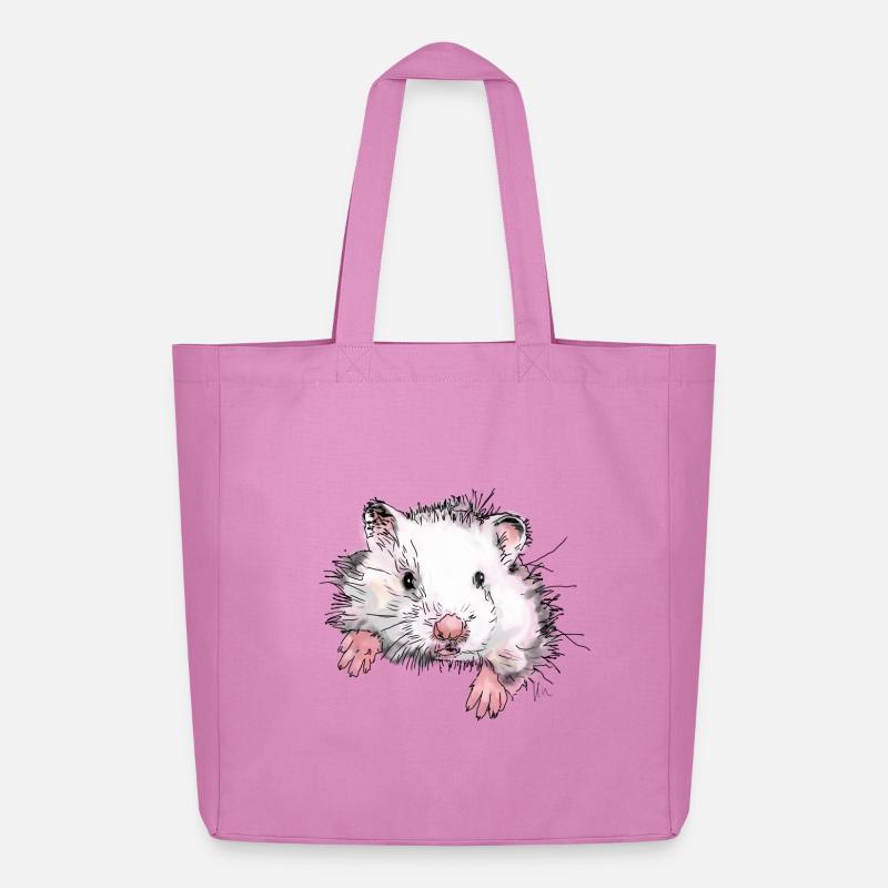 Hamster - Midweight recycelter Stoffbeutel von Stanley/Stella - Pink