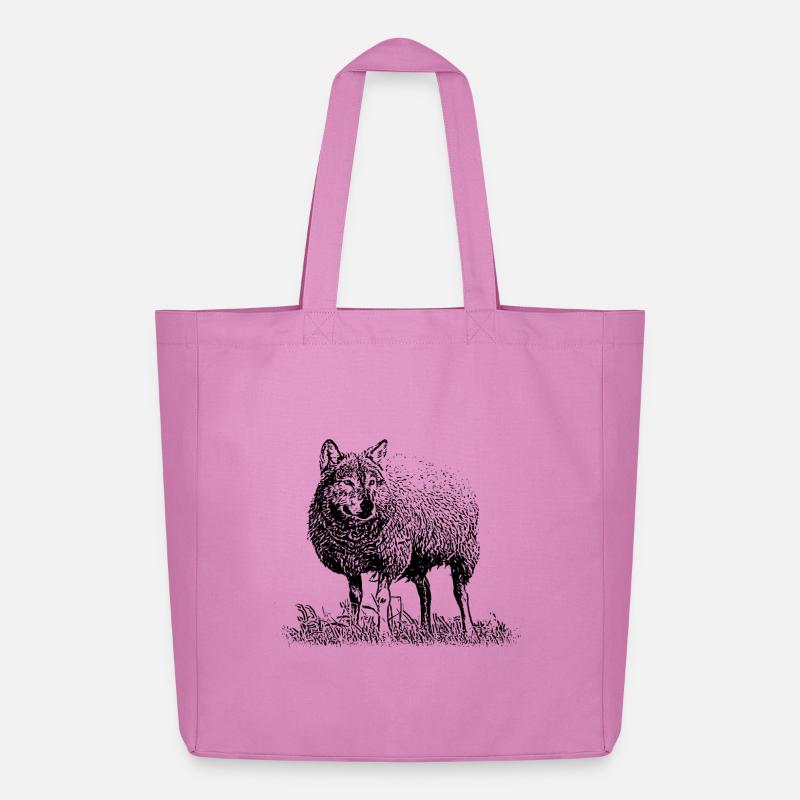 Wolf im Schafspelz - Midweight recycelter Stoffbeutel von Stanley/Stella - Pink