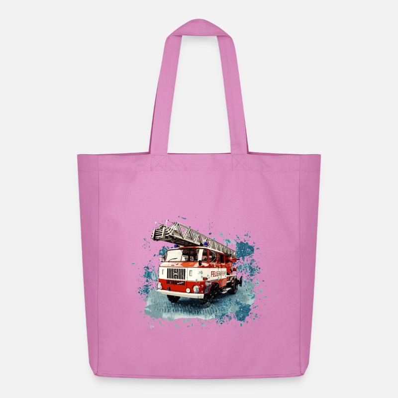IFA W50 Feuerwehr mit Drehleiter - Midweight recycelter Stoffbeutel von Stanley/Stella - Pink