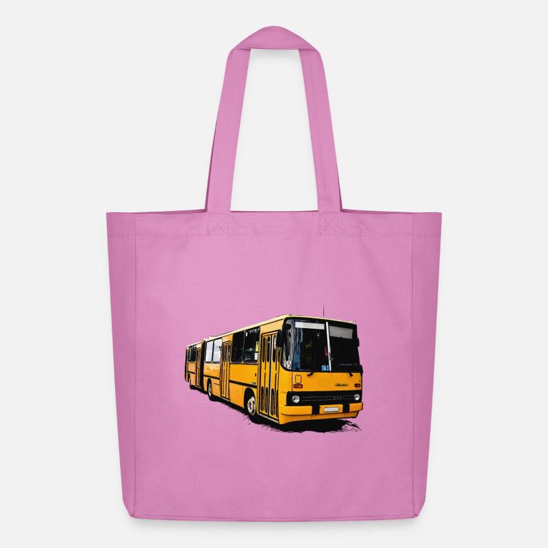 Gelber Ikarus Bus Z80 - Midweight recycelter Stoffbeutel von Stanley/Stella - Pink