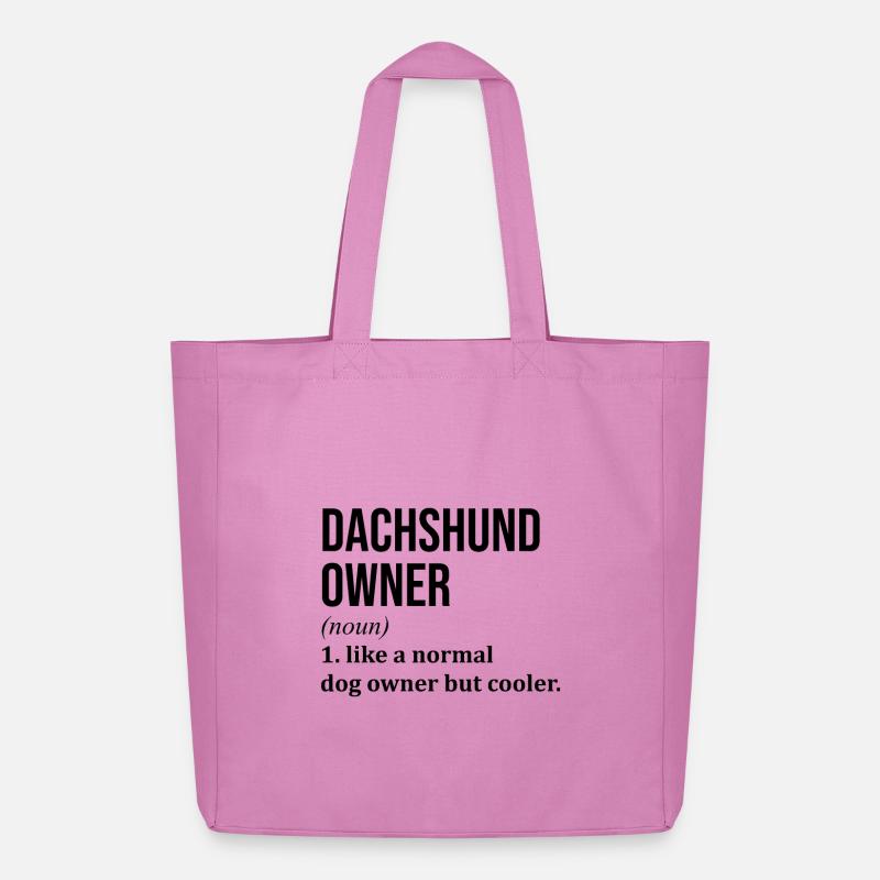 Dackel - Midweight recycelter Stoffbeutel von Stanley/Stella - Pink