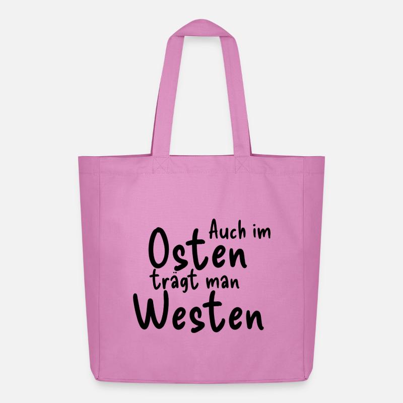 Osten Westen - Midweight recycelter Stoffbeutel von Stanley/Stella - Pink
