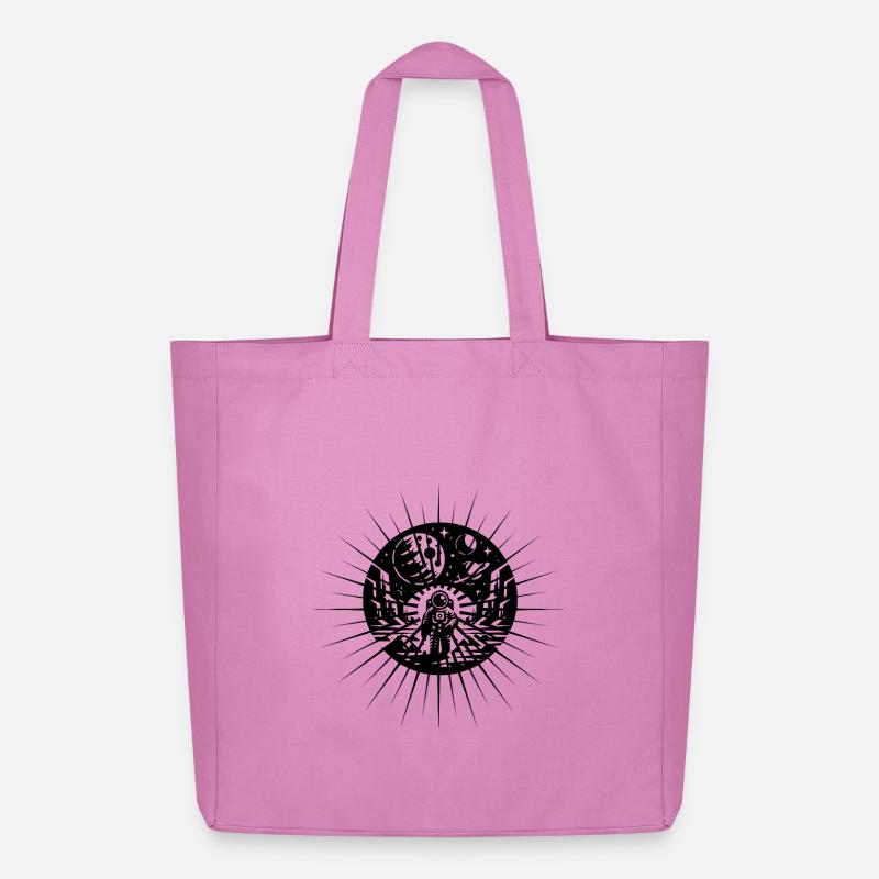 Astronaut Celestial Mandala Galaxy - Midweight recycelter Stoffbeutel von Stanley/Stella - Pink