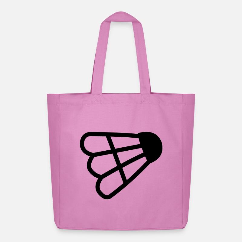 Badminton einfaches Shuttle-Logo - Midweight recycelter Stoffbeutel von Stanley/Stella - Pink