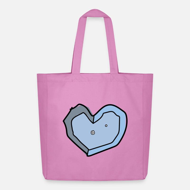 boulderliebe blau - Midweight recycelter Stoffbeutel von Stanley/Stella - Pink