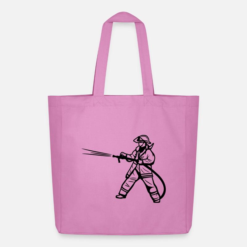 Feuerwehrmann - Midweight recycelter Stoffbeutel von Stanley/Stella - Pink