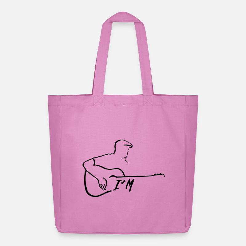 I´M guitar collection - Midweight recycelter Stoffbeutel von Stanley/Stella - Pink
