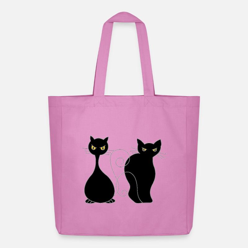 Katzen - Midweight recycelter Stoffbeutel von Stanley/Stella - Pink