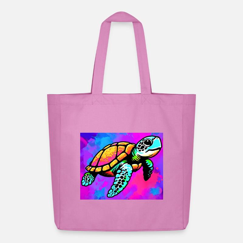 Schildkröte - Midweight recycelter Stoffbeutel von Stanley/Stella - Pink