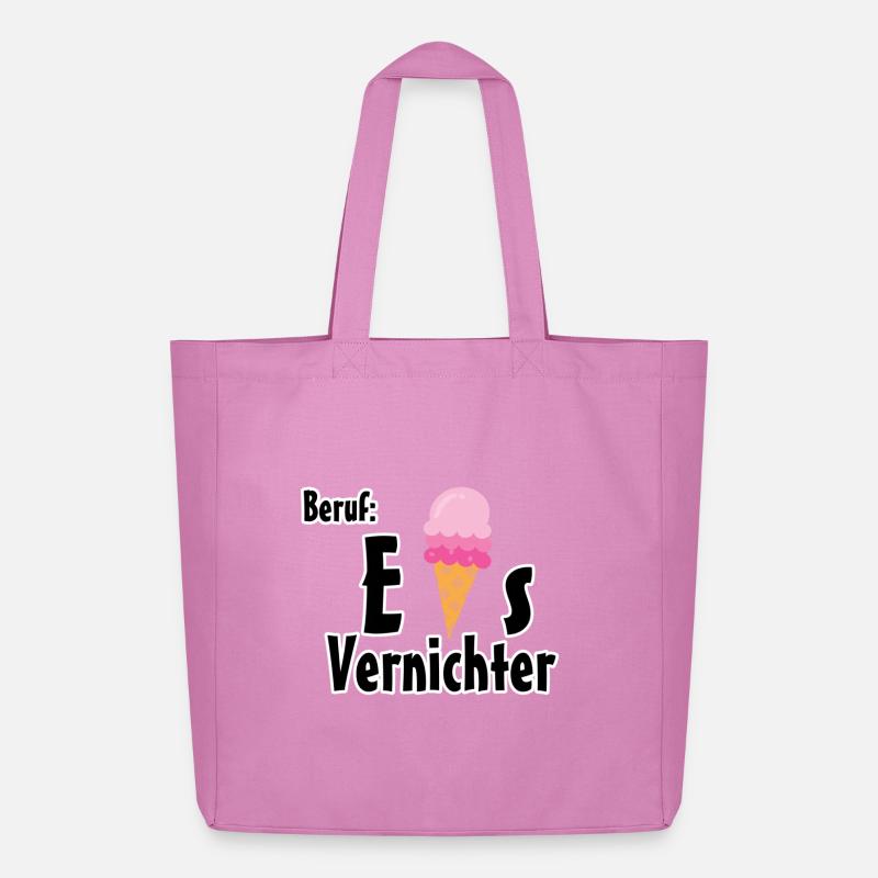Beruf - Eisvernichter Geschenk Eis Sommer - Midweight recycelter Stoffbeutel von Stanley/Stella - Pink