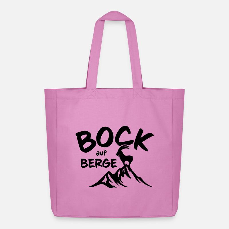Bock auf Berge - Midweight recycelter Stoffbeutel von Stanley/Stella - Pink