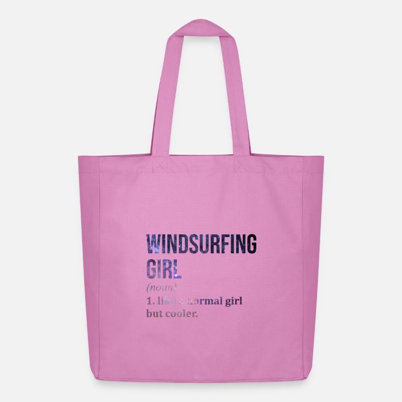 Windsurfen - Midweight recycelter Stoffbeutel von Stanley/Stella - Pink