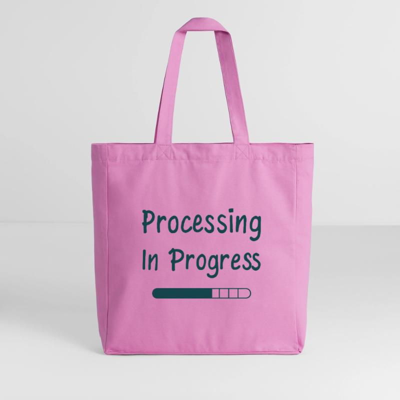 Processing In Progress Loading Bar Statement Midweight Recycled Tote Bag by Stanley/Stella