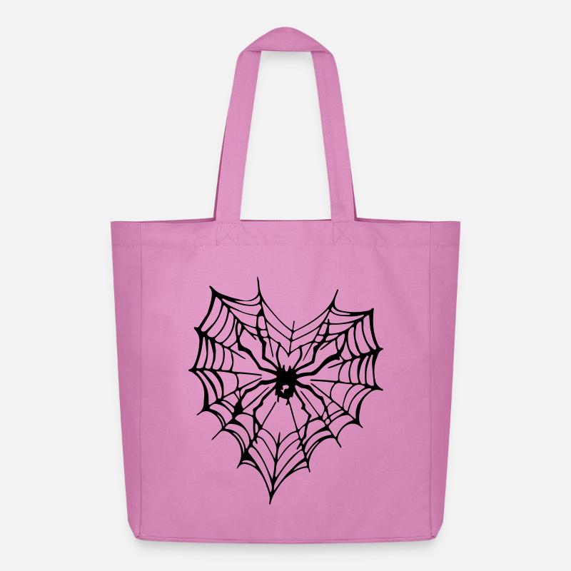 Spinnen Tattoo - Spider Tattoo - Midweight recycelter Stoffbeutel von Stanley/Stella - Pink
