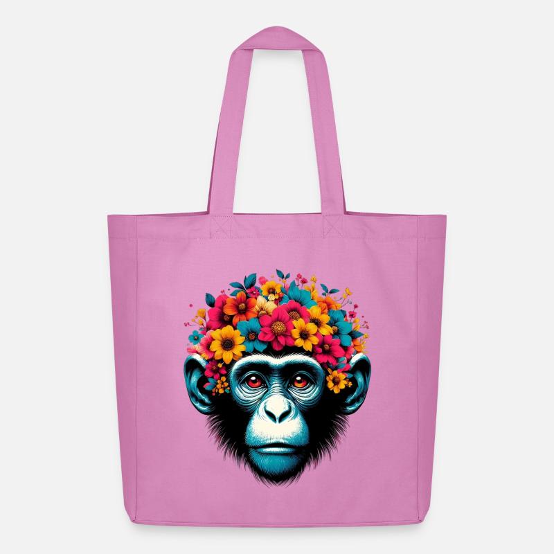 Affe - Midweight recycelter Stoffbeutel von Stanley/Stella - Pink