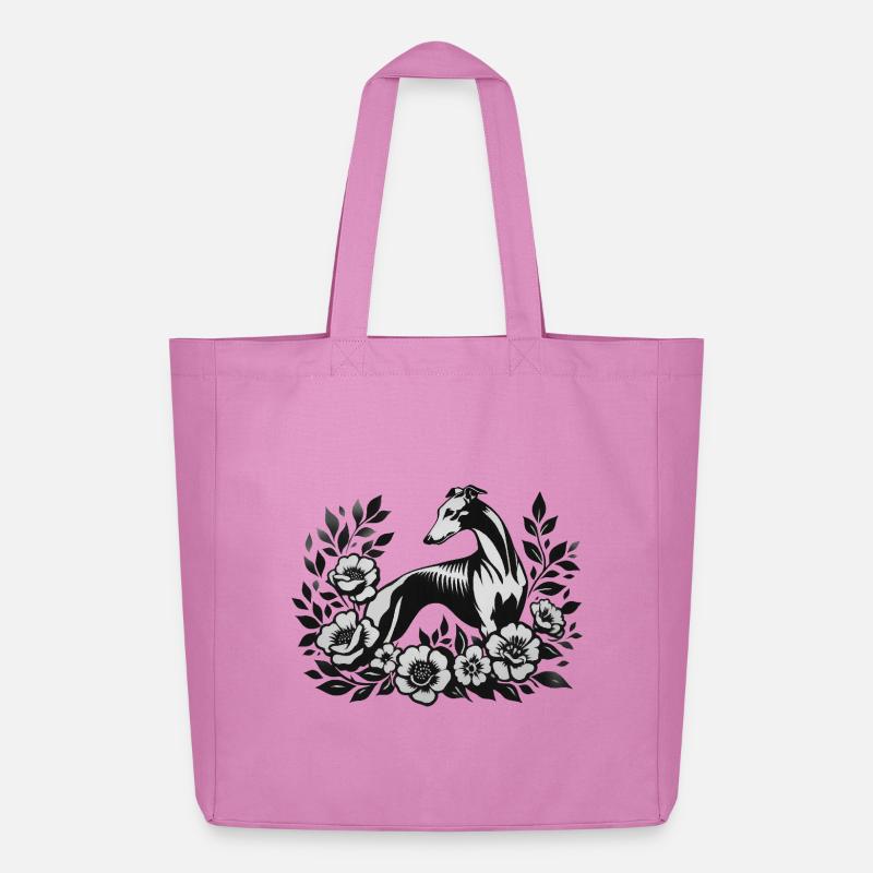 Galgo Stencil Art - Midweight recycelter Stoffbeutel von Stanley/Stella - Pink