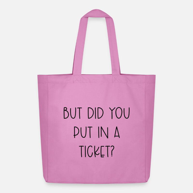 Funny IT Support Tech Help Desk Ticket Gift - Midweight Recycled Tote Bag by Stanley/Stella - pink