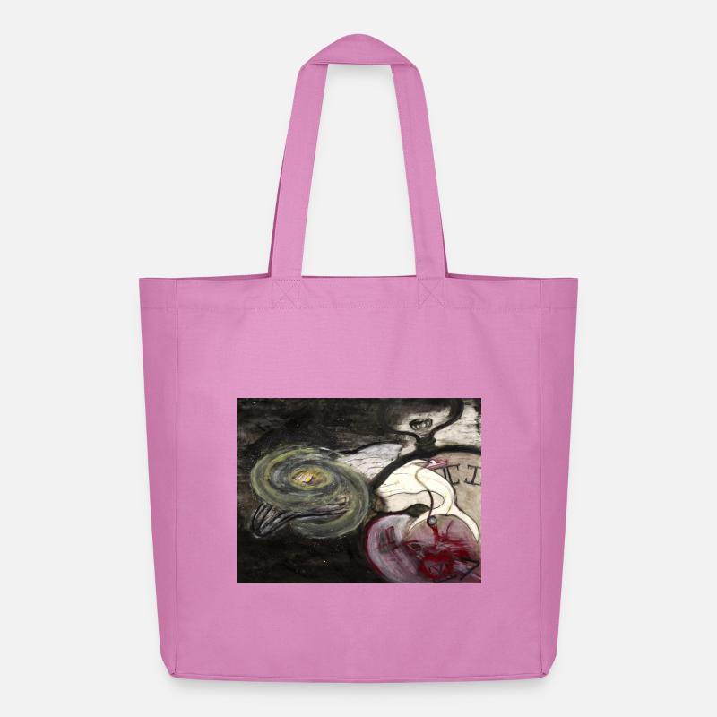 Evolutionary Clock - Midweight Recycled Tote Bag by Stanley/Stella - pink