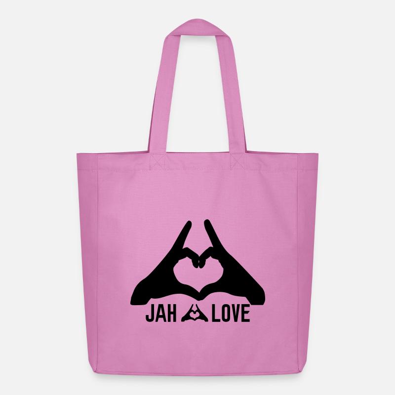 Jah Love - Midweight recycelter Stoffbeutel von Stanley/Stella - Pink