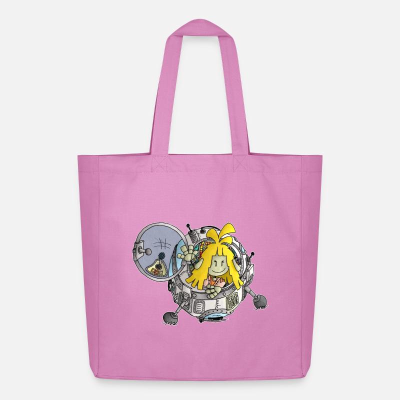 Micol und Mael - das Ufo 2 / - Midweight recycelter Stoffbeutel von Stanley/Stella - Pink