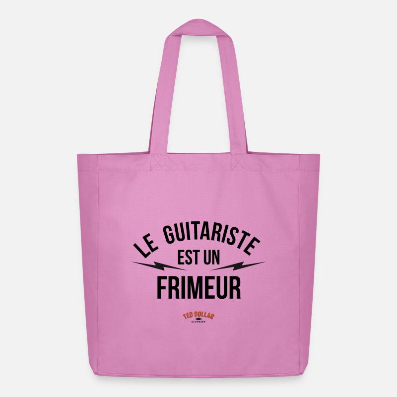 guitariste frimeur - Midweight recycelter Stoffbeutel von Stanley/Stella - Pink