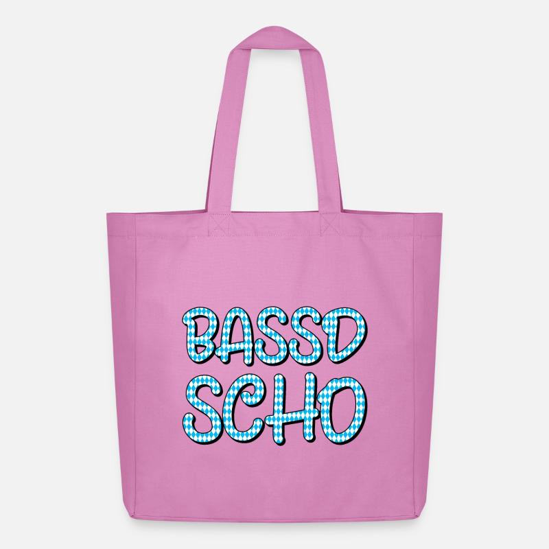 Bassd scho - Midweight recycelter Stoffbeutel von Stanley/Stella - Pink