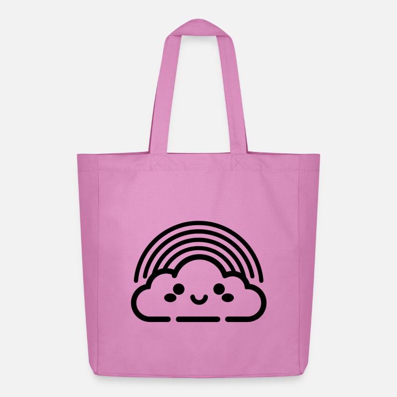 rainbow - Midweight Recycled Tote Bag by Stanley/Stella - pink