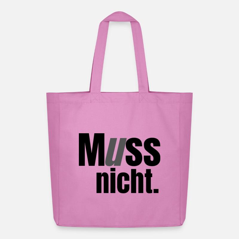 Muss nicht - Midweight recycelter Stoffbeutel von Stanley/Stella - Pink