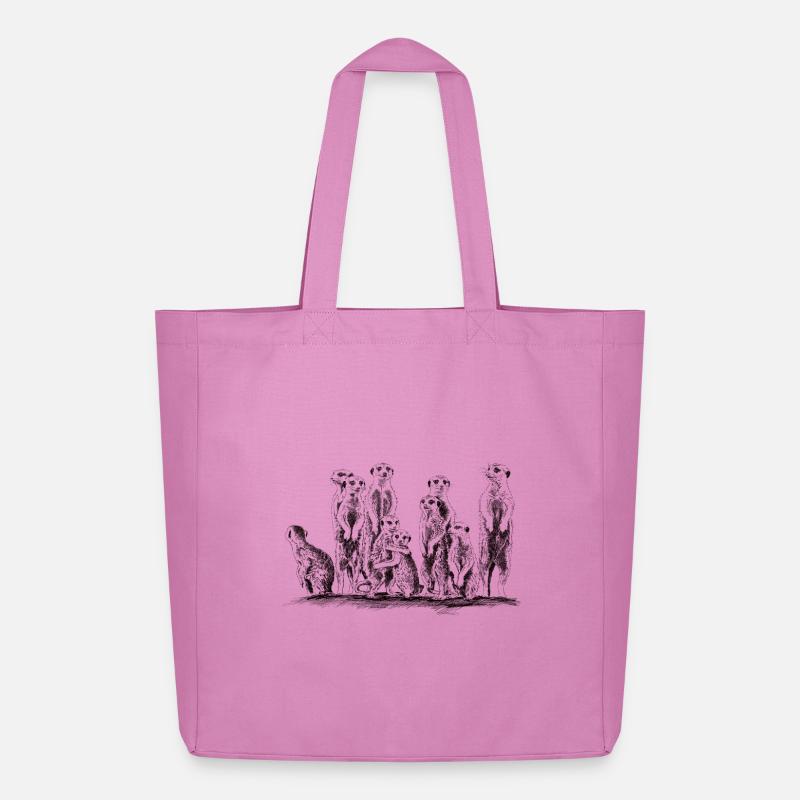Erdmännchen - Midweight recycelter Stoffbeutel von Stanley/Stella - Pink