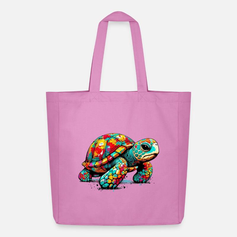 Schildkröte - Midweight recycelter Stoffbeutel von Stanley/Stella - Pink