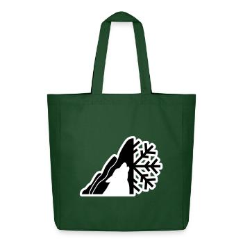 Logo de la montagne - Tote bag Stanley/Stella Midweight recyclé - vert bouteille - Devant
