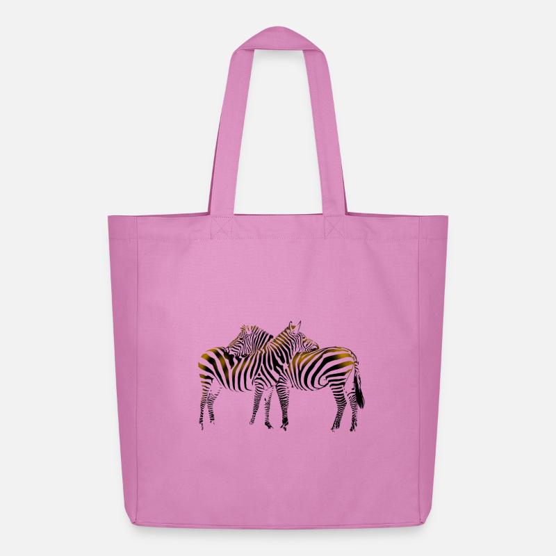 Zebra - Midweight recycelter Stoffbeutel von Stanley/Stella - Pink