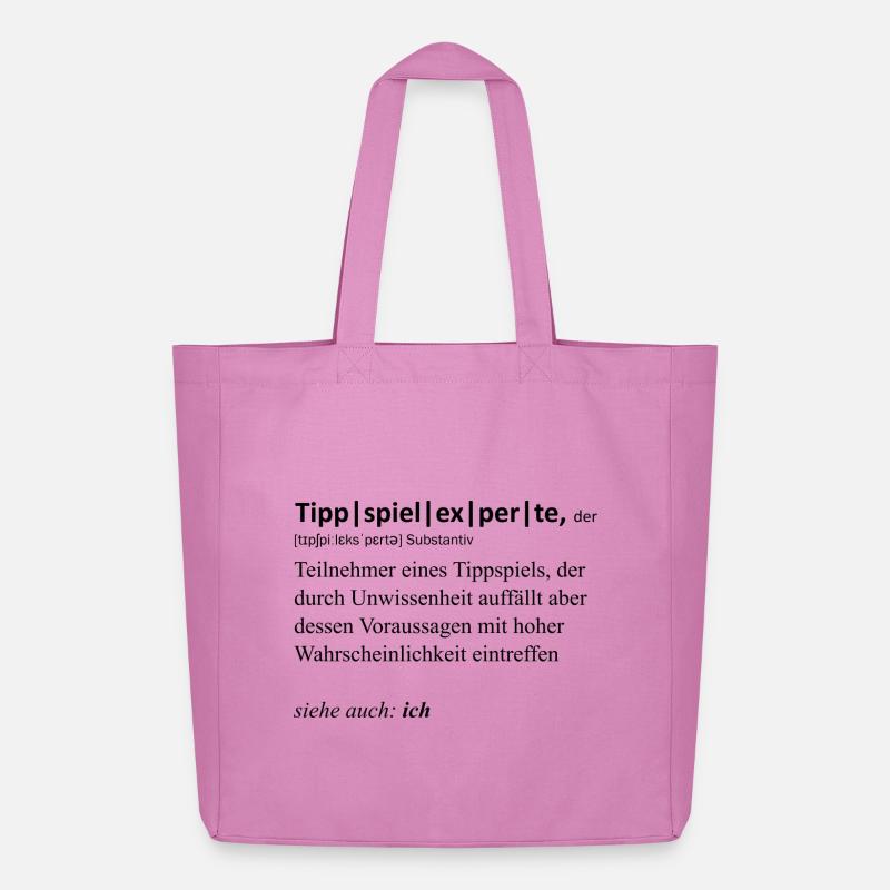 Tippspielexperte, der - Midweight recycelter Stoffbeutel von Stanley/Stella - Pink