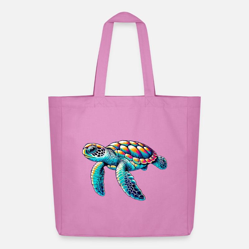 Schildkröte - Midweight recycelter Stoffbeutel von Stanley/Stella - Pink