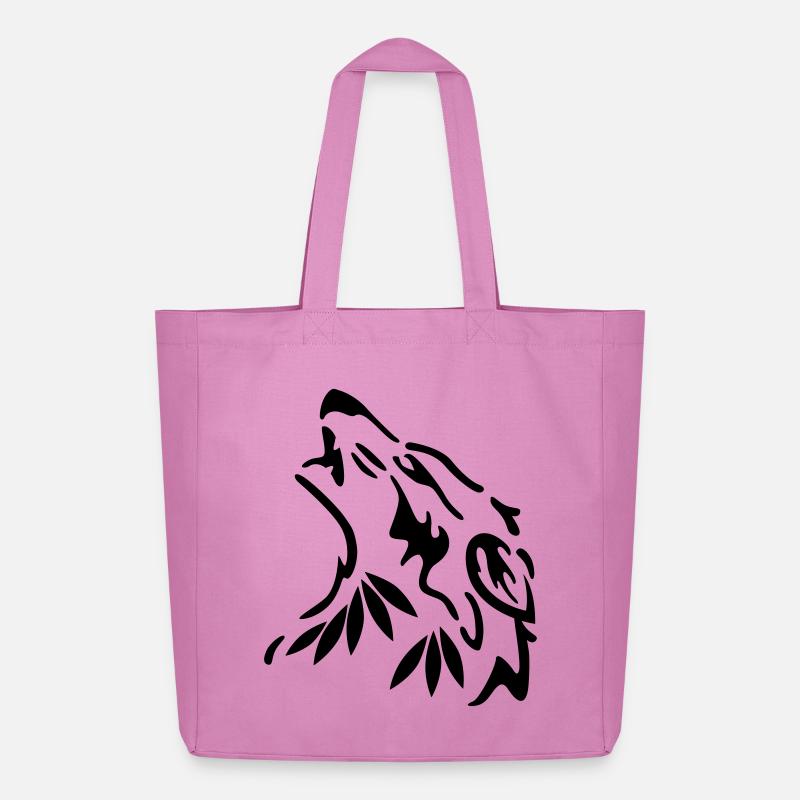 wolf - Midweight Recycled Tote Bag by Stanley/Stella - pink