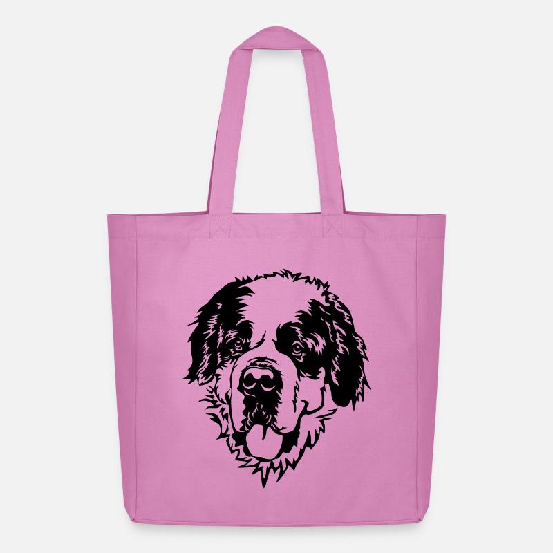 Bernhardiner Kopf - Midweight recycelter Stoffbeutel von Stanley/Stella - Pink