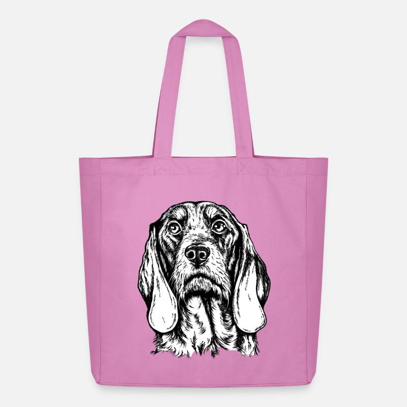 Schweizer Laufhund Portrait - Midweight recycelter Stoffbeutel von Stanley/Stella - Pink