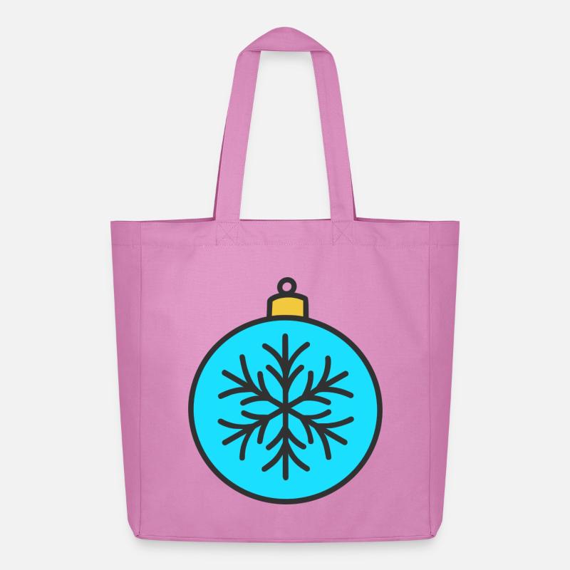 Weihnachtskugel - Midweight recycelter Stoffbeutel von Stanley/Stella - Pink