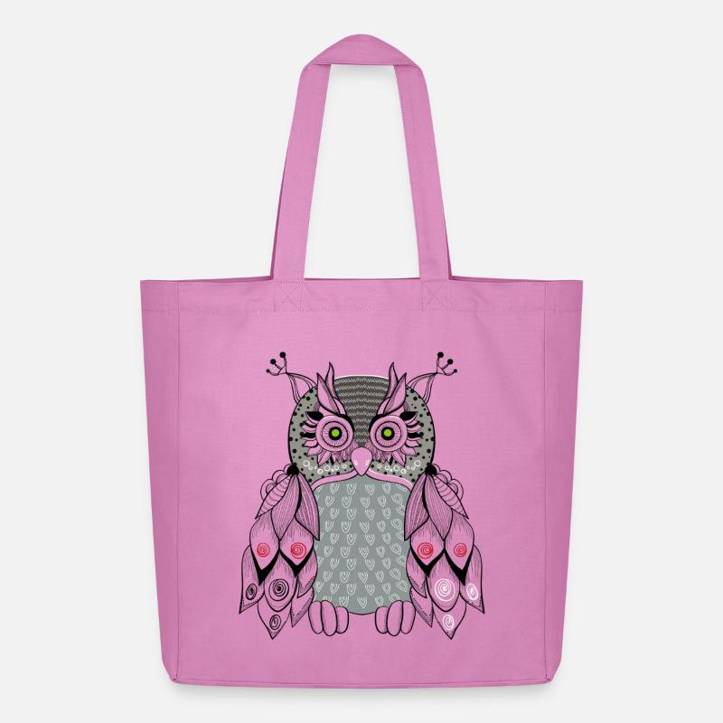  Eule - Midweight recycelter Stoffbeutel von Stanley/Stella - Pink