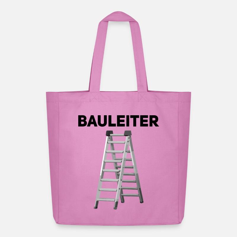 Bauleiter – Lustiger Handwerker Spruch - Midweight recycelter Stoffbeutel von Stanley/Stella - Pink