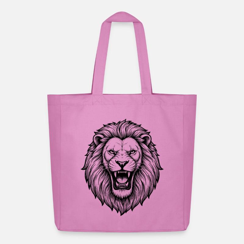 Löwe - Midweight recycelter Stoffbeutel von Stanley/Stella - Pink